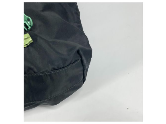 Tote Borsa a spalla ricamata con fiori Prada Nero Multicolore - vista 4