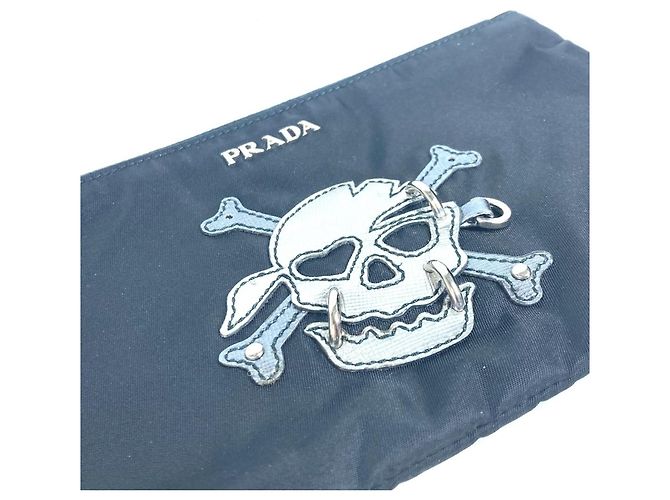 Pochette per trucco in nylon nero Prada 2M1214 - vista 5