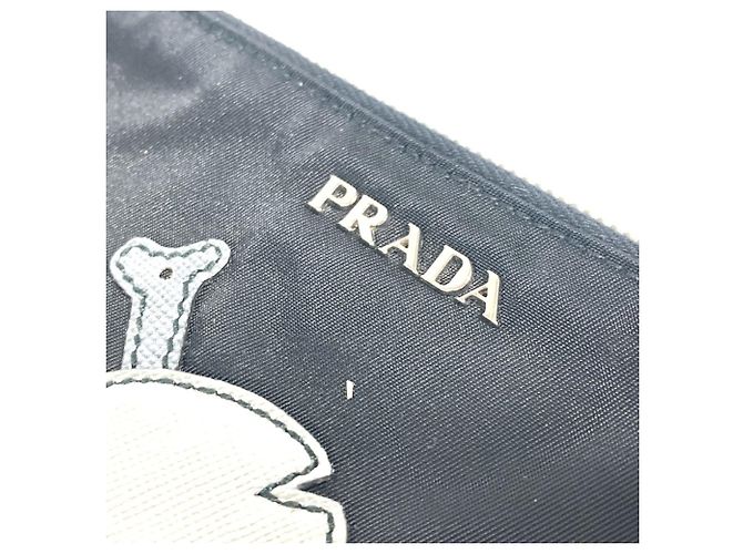 Pochette per trucco in nylon nero Prada 2M1214 - vista 9