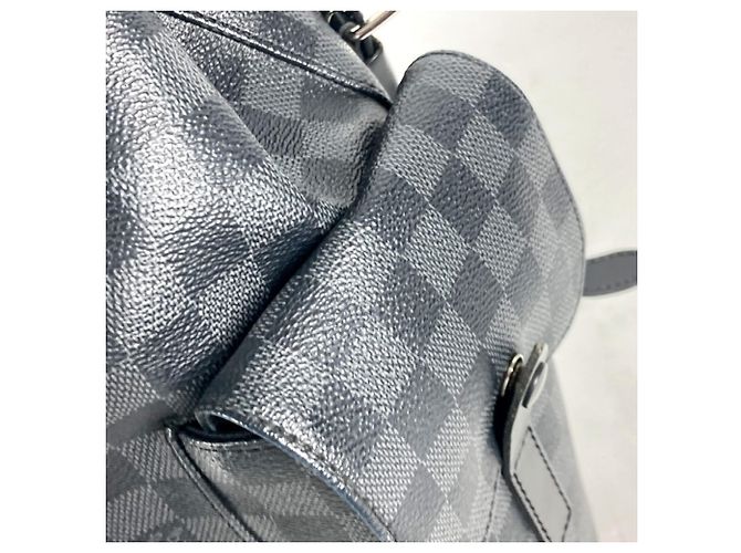 Louis Vuitton Damier Graphite Christopher MM Rucksack Schwarz - Ansicht 11