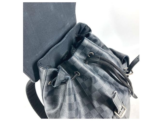 Louis Vuitton Damier Graphite Christopher MM Rucksack Schwarz - Ansicht 13