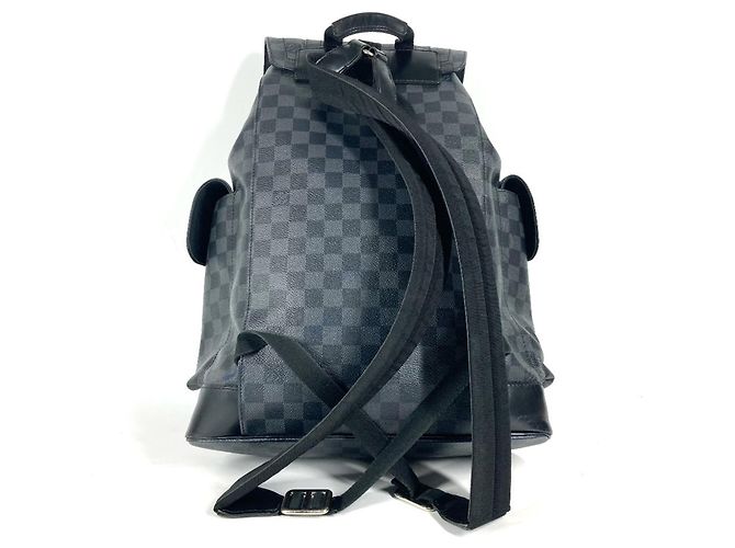 Louis Vuitton Damier Graphite Christopher MM Rucksack Schwarz - Ansicht 2