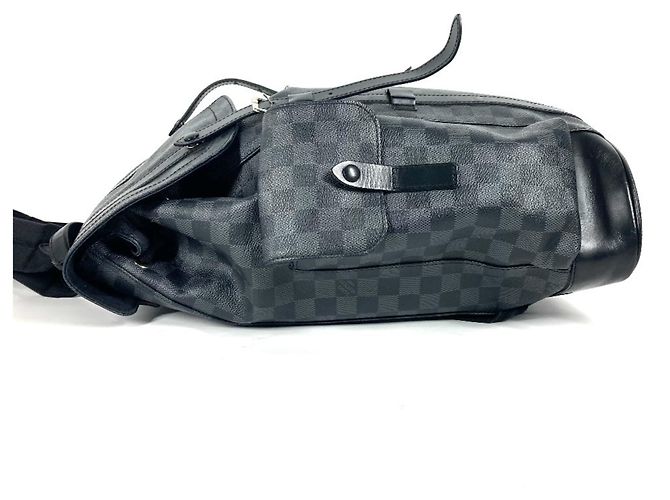 Louis Vuitton Damier Graphite Christopher MM Rucksack Schwarz - Ansicht 4