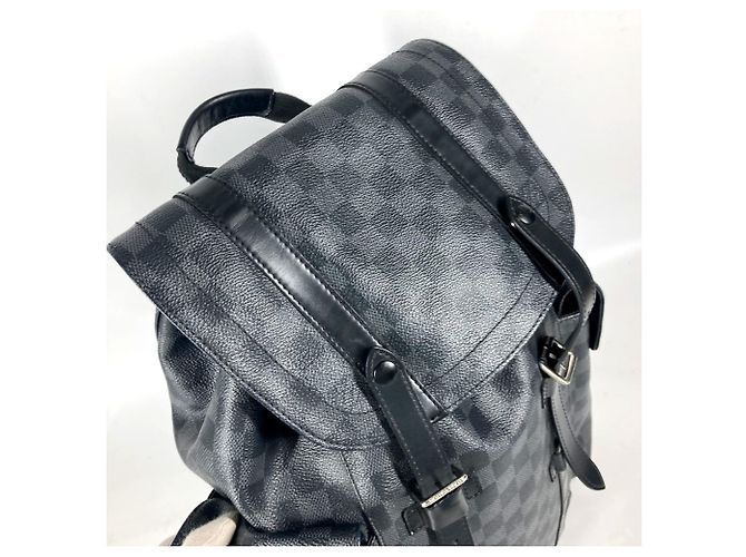 Louis Vuitton Damier Graphite Christopher MM Rucksack Schwarz - Ansicht 8