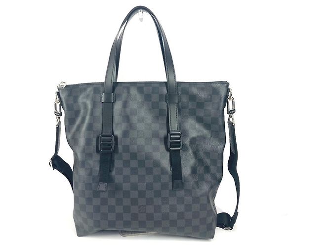 Borsa a tracolla Louis Vuitton Damier Graphite Skyline Nero - vista 2