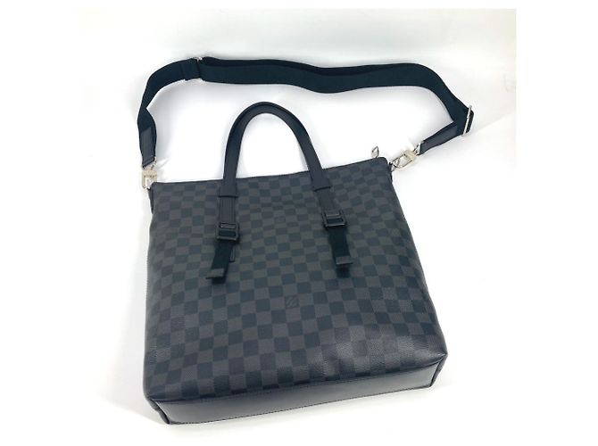 Borsa a tracolla Louis Vuitton Damier Graphite Skyline Nero - vista 7
