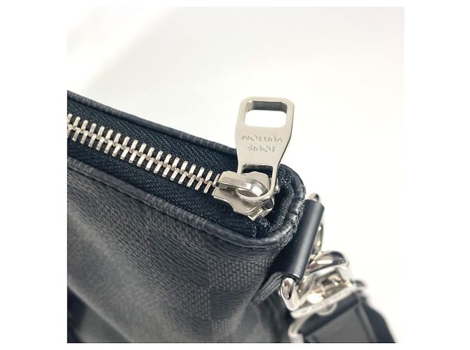 Borsa a tracolla Louis Vuitton Damier Graphite Skyline Nero - vista 9