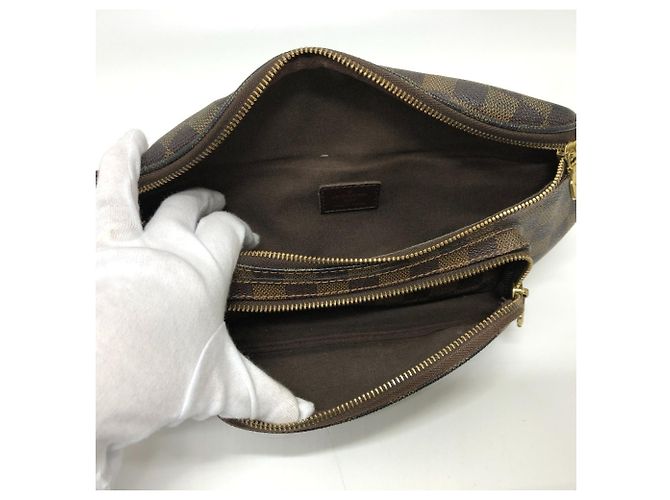 Marsupio in tela Damier Louis Vuitton Marrone Damier ebene - vista 10