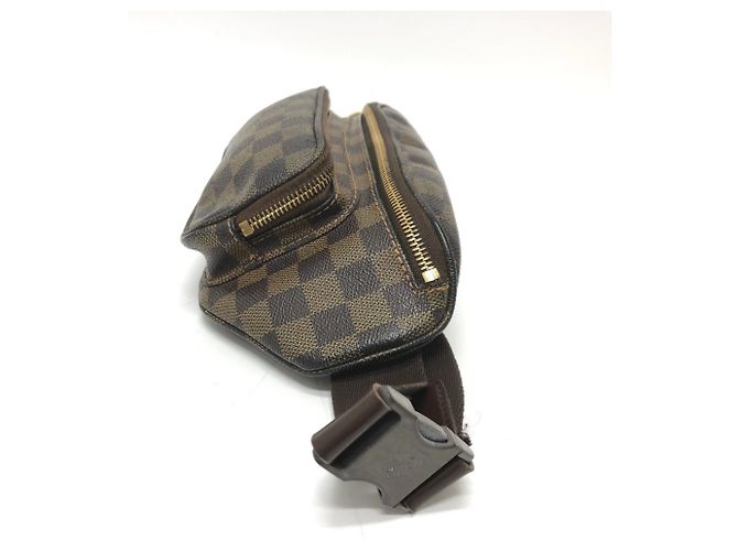 Marsupio in tela Damier Louis Vuitton Marrone Damier ebene - vista 3