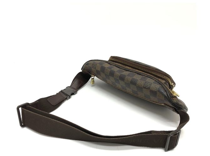 Marsupio in tela Damier Louis Vuitton Marrone Damier ebene - vista 4
