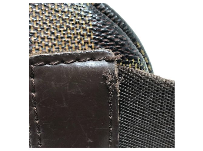 Marsupio in tela Damier Louis Vuitton Marrone Damier ebene - vista 5
