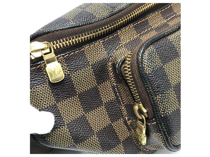 Marsupio in tela Damier Louis Vuitton Marrone Damier ebene - vista 8
