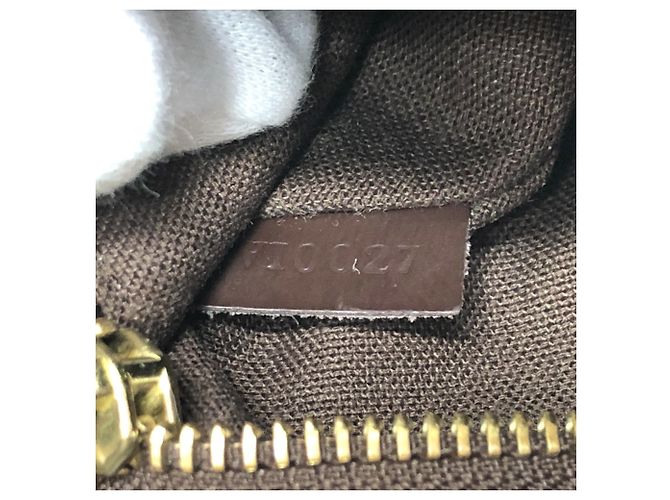 Marsupio in tela Damier Louis Vuitton Marrone Damier ebene - vista 9