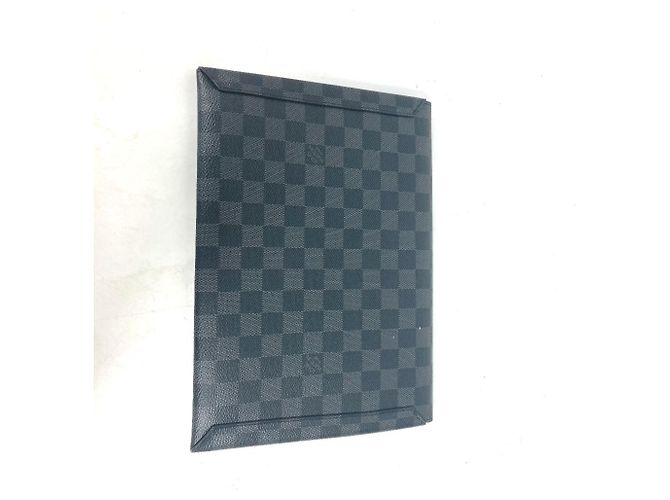 Set di borse Louis Vuitton Damier Graphite Alpha Triple Pouch Nero - vista 14