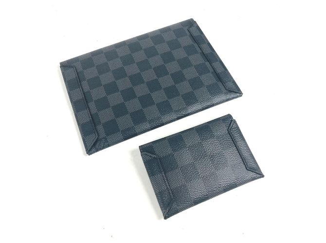 Set di borse Louis Vuitton Damier Graphite Alpha Triple Pouch Nero - vista 5