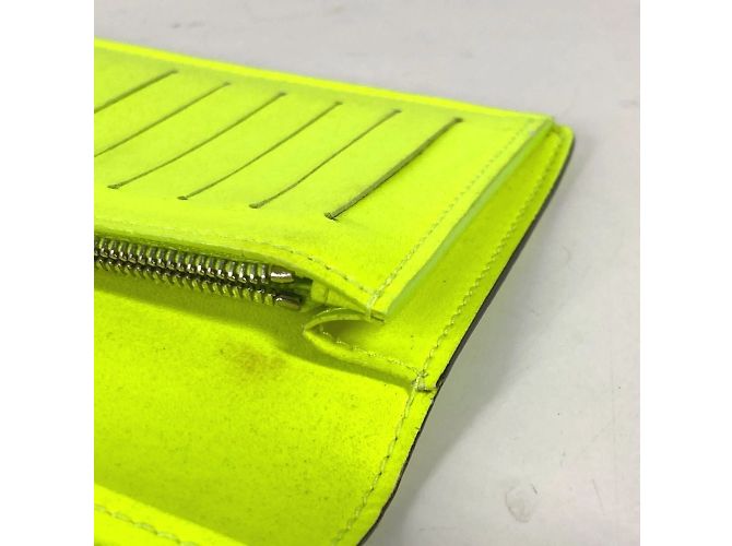 Cartera Larga Brazza Damier Infini Louis Vuitton Amarillo - vista 11