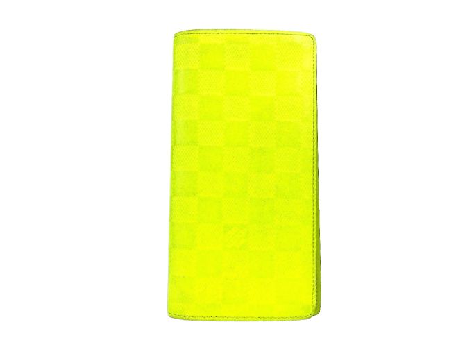 Cartera Larga Brazza Damier Infini Louis Vuitton Amarillo - vista 2
