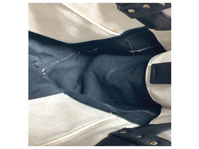 Valentino Canvas Schultertasche Schwarz Weiß - Ansicht 16