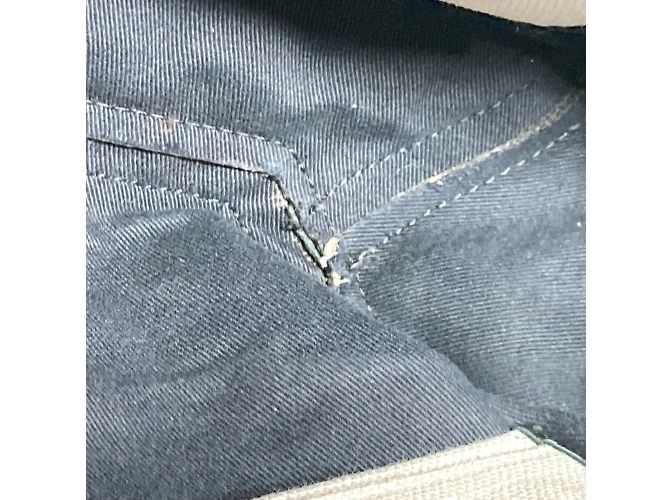 Valentino Canvas Schultertasche Schwarz Weiß - Ansicht 17