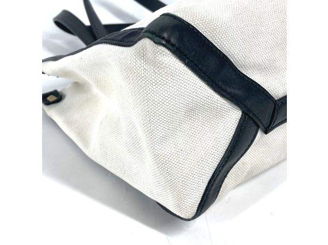 Valentino Canvas Schultertasche Schwarz Weiß - Ansicht 7