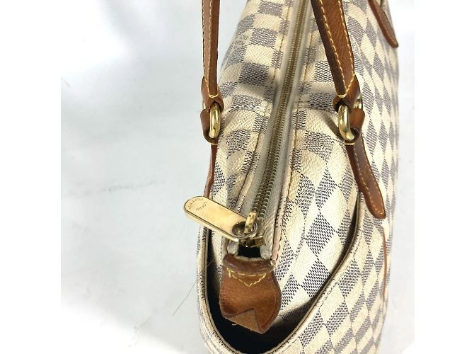 Borsa Tote Louis Vuitton Damier Azur Totally PM Bianco - vista 10