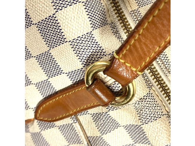 Borsa Tote Louis Vuitton Damier Azur Totally PM Bianco - vista 11