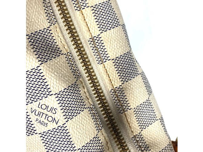 Borsa Tote Louis Vuitton Damier Azur Totally PM Bianco - vista 12