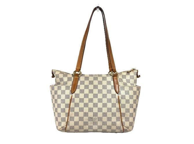 Borsa Tote Louis Vuitton Damier Azur Totally PM Bianco - vista 2