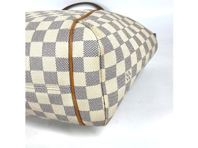 Borsa Tote Louis Vuitton Damier Azur Totally PM Bianco - vista 6