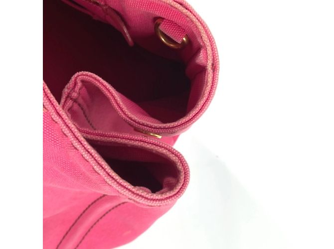 Tote Prada 1BG642 Borsa M Logo Canapa Rosa - vista 10
