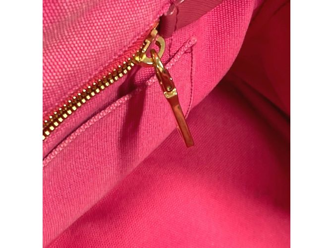 Tote Prada 1BG642 Borsa M Logo Canapa Rosa - vista 17