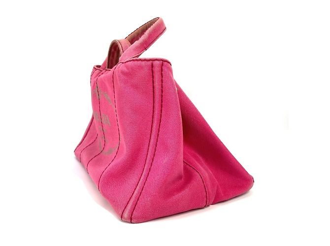 Tote Prada 1BG642 Borsa M Logo Canapa Rosa - vista 4