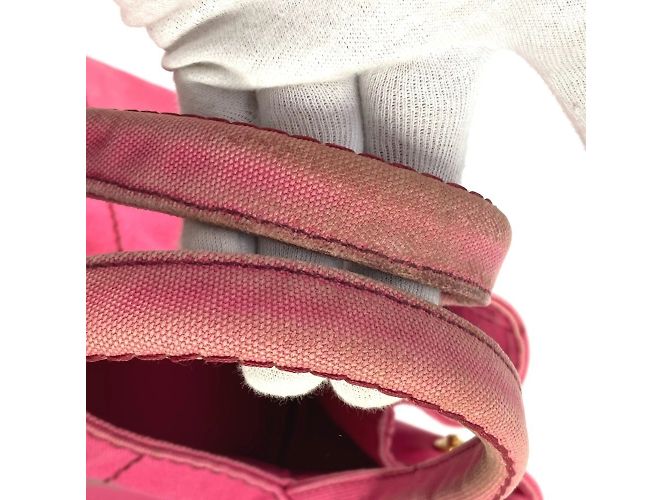 Tote Prada 1BG642 Borsa M Logo Canapa Rosa - vista 9