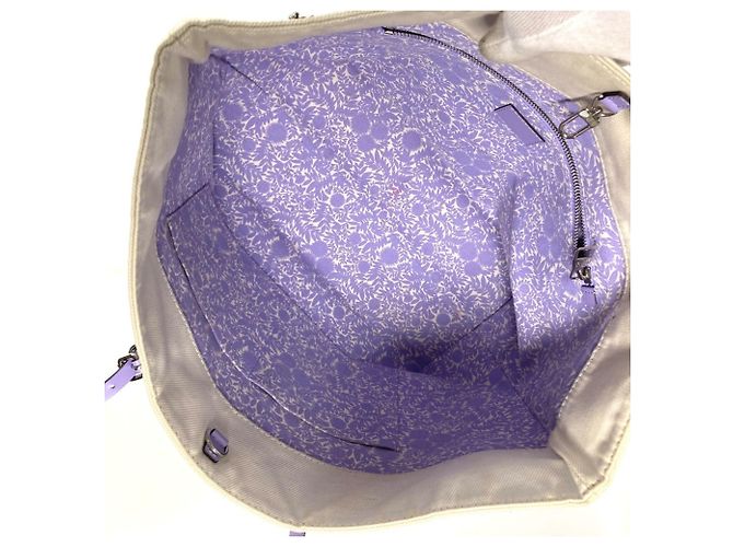 Borsa a tracolla Cabas MM Double Zip della Collezione Estiva Louis Vuitton Beige Porpora - vista 13