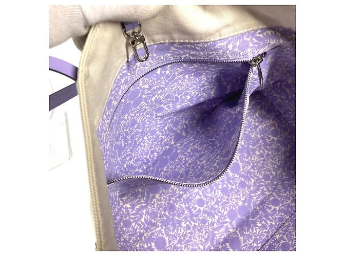 Borsa a tracolla Cabas MM Double Zip della Collezione Estiva Louis Vuitton Beige Porpora - vista 17