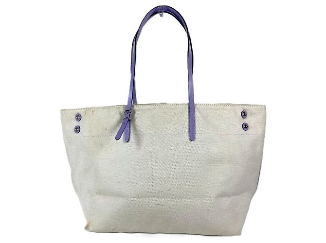 Borsa a tracolla Cabas MM Double Zip della Collezione Estiva Louis Vuitton Beige Porpora - vista 2
