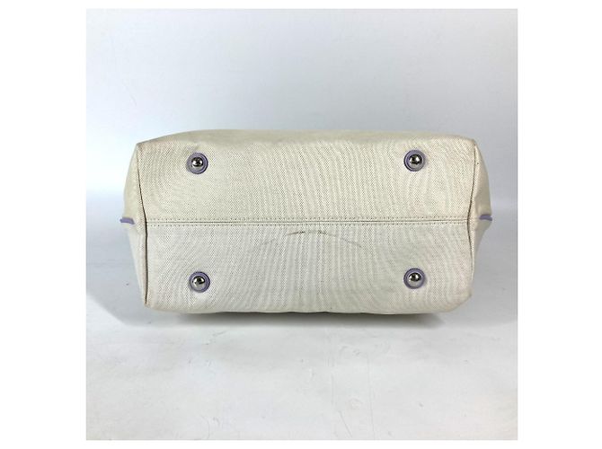 Borsa a tracolla Cabas MM Double Zip della Collezione Estiva Louis Vuitton Beige Porpora - vista 7