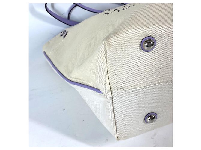 Borsa a tracolla Cabas MM Double Zip della Collezione Estiva Louis Vuitton Beige Porpora - vista 9