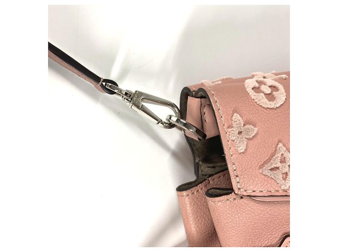 Borsa tote in velluto Monogram Louis Vuitton Rosa - vista 10