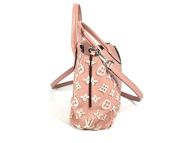 Borsa tote in velluto Monogram Louis Vuitton Rosa - vista 3
