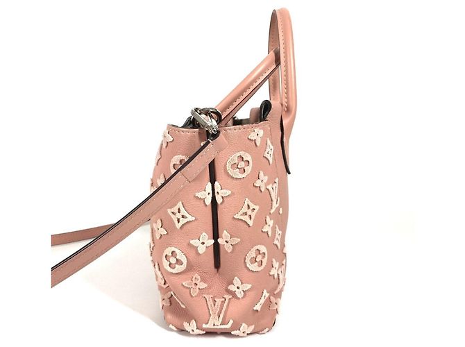 Borsa tote in velluto Monogram Louis Vuitton Rosa - vista 4