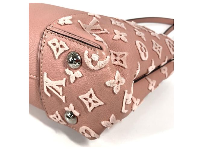 Borsa tote in velluto Monogram Louis Vuitton Rosa - vista 6