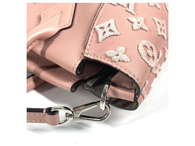 Borsa tote in velluto Monogram Louis Vuitton Rosa - vista 8
