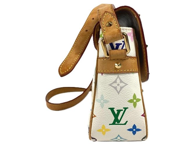 Sologne Schultertasche Monogramm Multicolor Louis Vuitton Weiß - Ansicht 4