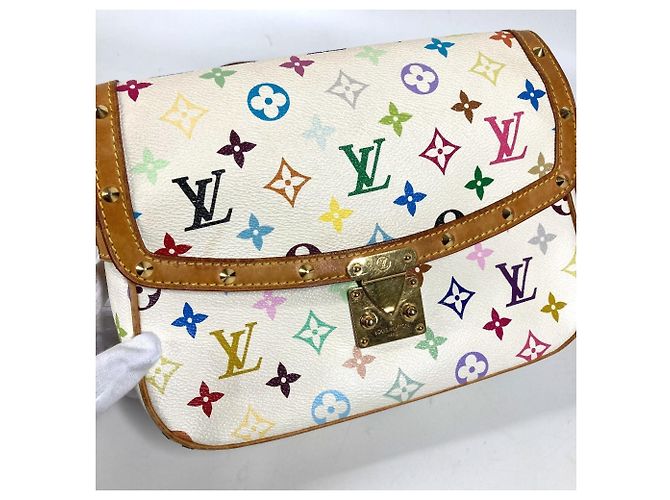 Sologne Schultertasche Monogramm Multicolor Louis Vuitton Weiß - Ansicht 7