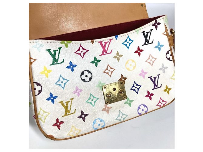 Sologne Schultertasche Monogramm Multicolor Louis Vuitton Weiß - Ansicht 8