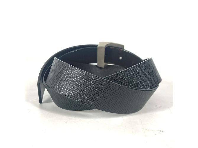 Gürtel mit Santur-Logo-Schnalle Taiga Louis Vuitton Schwarz - Ansicht 2