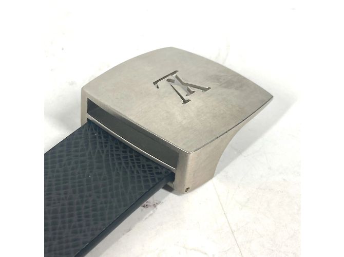 Gürtel mit Santur-Logo-Schnalle Taiga Louis Vuitton Schwarz - Ansicht 7