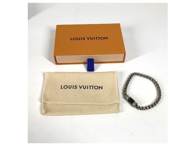 Charm-Armband Monogram Eclipse Louis Vuitton Schwarz Silber - Ansicht 10