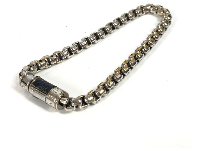 Charm-Armband Monogram Eclipse Louis Vuitton Schwarz Silber - Ansicht 2